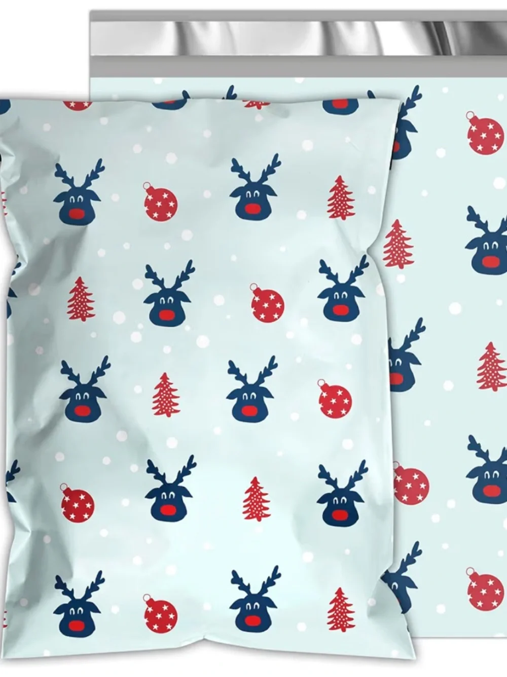 NEW!🦌 20 Blue reindeer Poly Mailers 10 x 13 inch